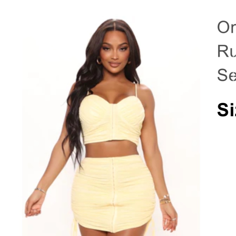 Yellow two piece set.